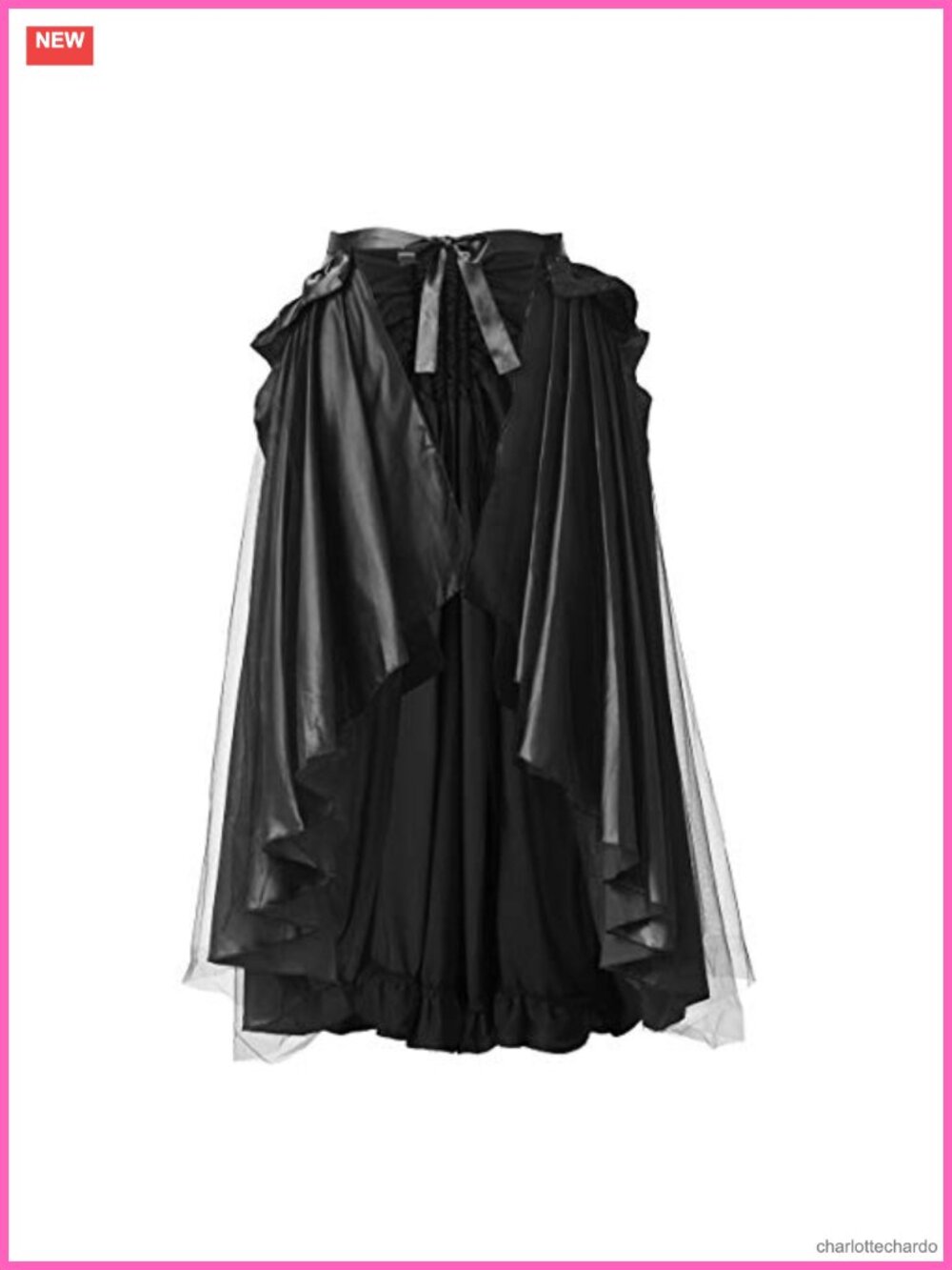 Victorian Bustle Skirt Cape Ruffles Lace Up Steampunk Costume